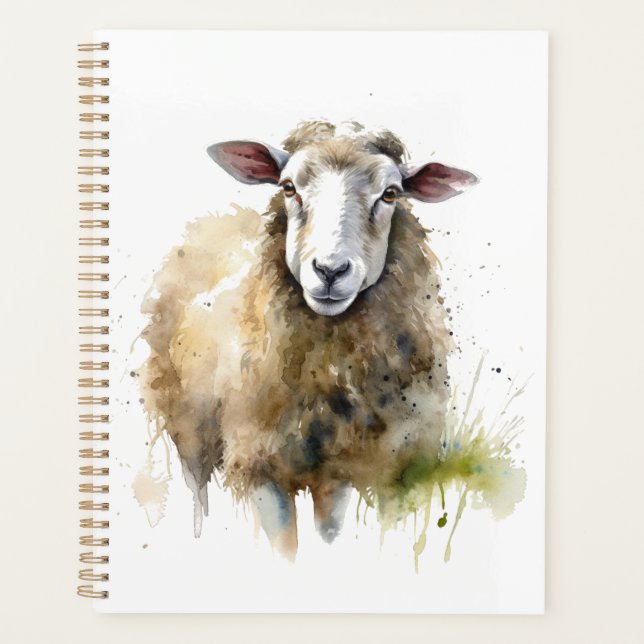 Fluffy Sheep in Pasture Planner (Front)
