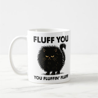 Fluffy Voluminous Cat Life Kitty Style  Coffee Mug