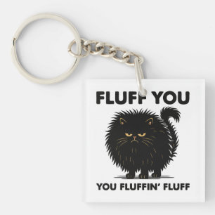 Fluffy Voluminous Cat Life Kitty Style Key Ring