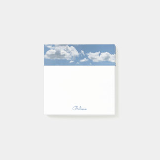 Fluffy White Clouds Square Post-it Notes