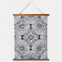 Fluffy White Dandelions Abstract Nature Pattern