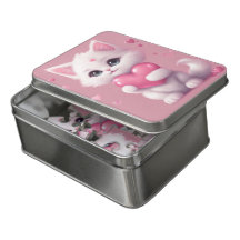 Fluffy White Love Kitten