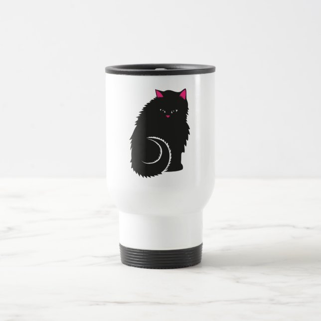 FluffyBlackCat.ai Travel Mug (Center)