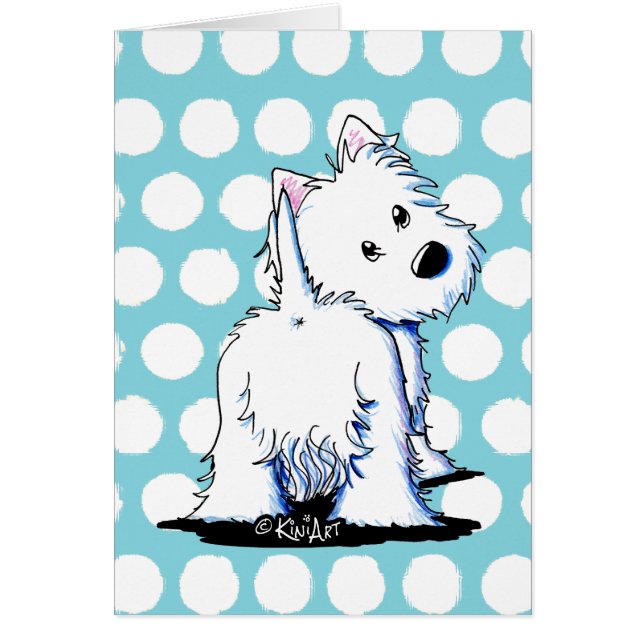 Fluffybutt Westie Cards (Front)