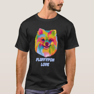 Fluffypom Love Pomeranian Humor Pom Pom Animal Pun T-Shirt