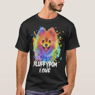 Fluffypom Love Pomeranian Humour Pom Pom Animal P T-Shirt
