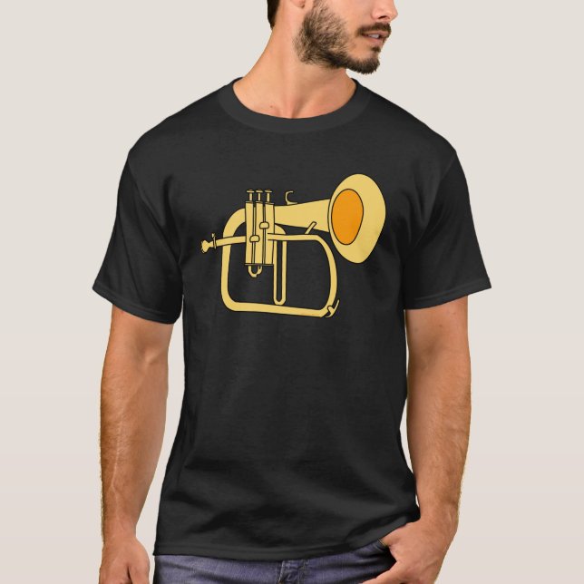 Flugelhorn Musical Instrument T-Shirt (Front)
