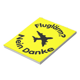 Fluglärm? Nein Danke Notepad