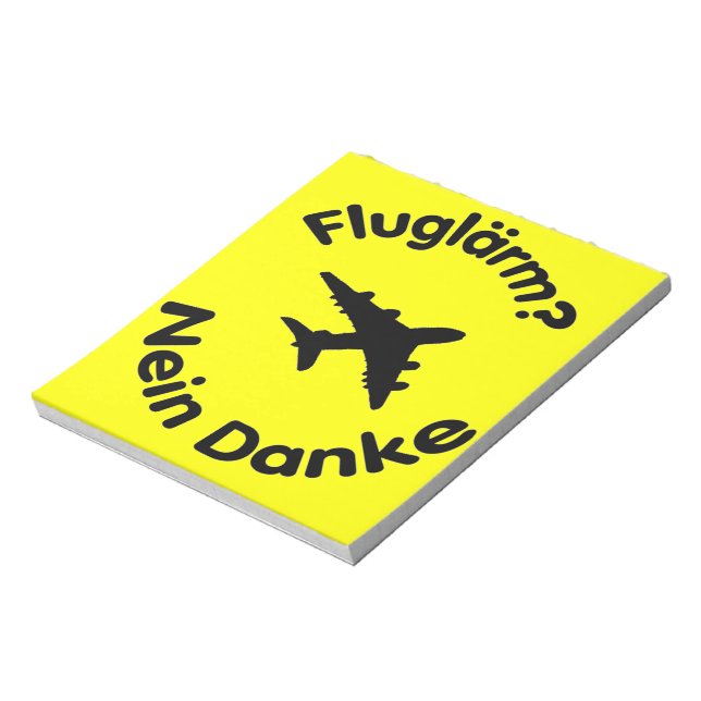 Fluglärm? Nein Danke Notepad (Rotated)