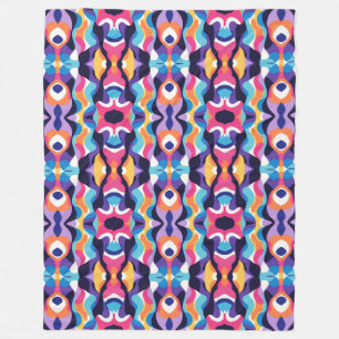 Fluid abstract 2 fleece blanket