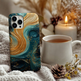 Fluid Abstract Paint and Glitter Design iPhone 11Pro Max Case