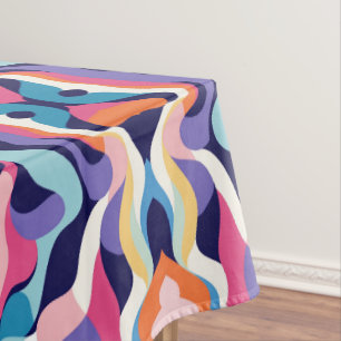 Fluid abstract tablecloth