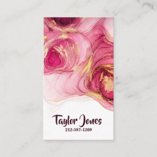 Fluid Alcohol Ink Business Card
