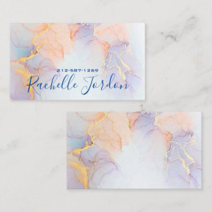 Fluid Alcohol Ink Business Card