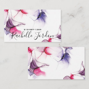 Fluid Alcohol Ink Business Card