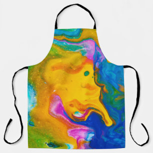 Fluid Art. Abstract colourful background, wallpape Apron