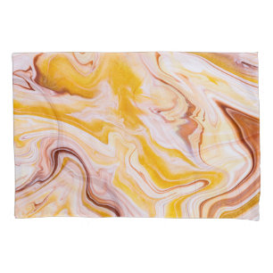 Fluid art: iridescent abstract texture. pillowcase