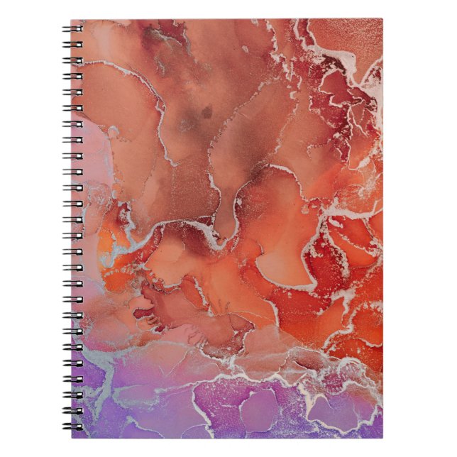 Fluid Art. Modern ?bstract colourful background, w Notebook (Front)