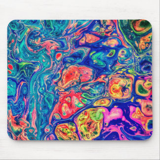 Fluid art mouse pad
