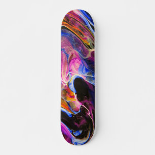 Fluid Art Painting Skateboard