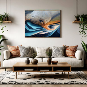 Fluid Blue Canvas Print