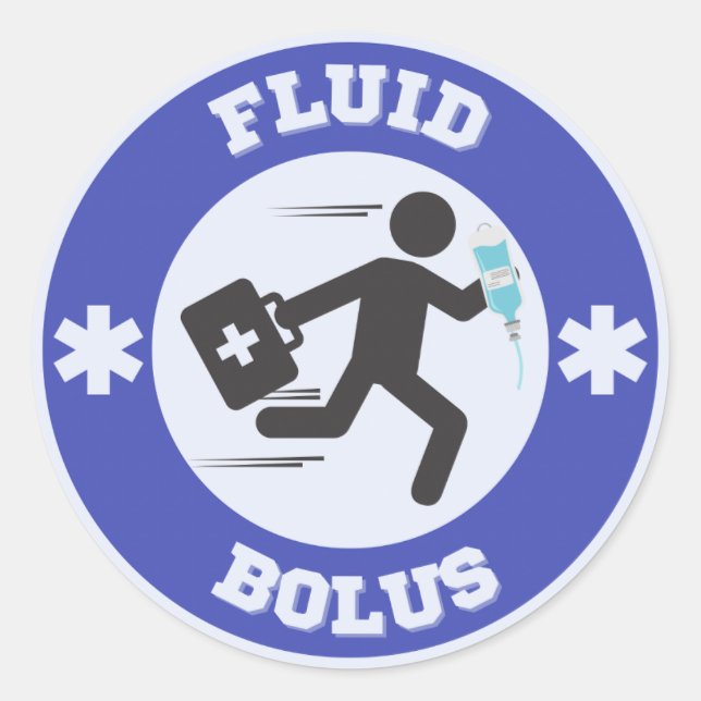 Fluid Bolus Sticker (Front)