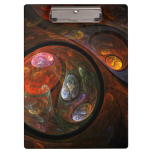 Fluid Connection Abstract Art Clipboard