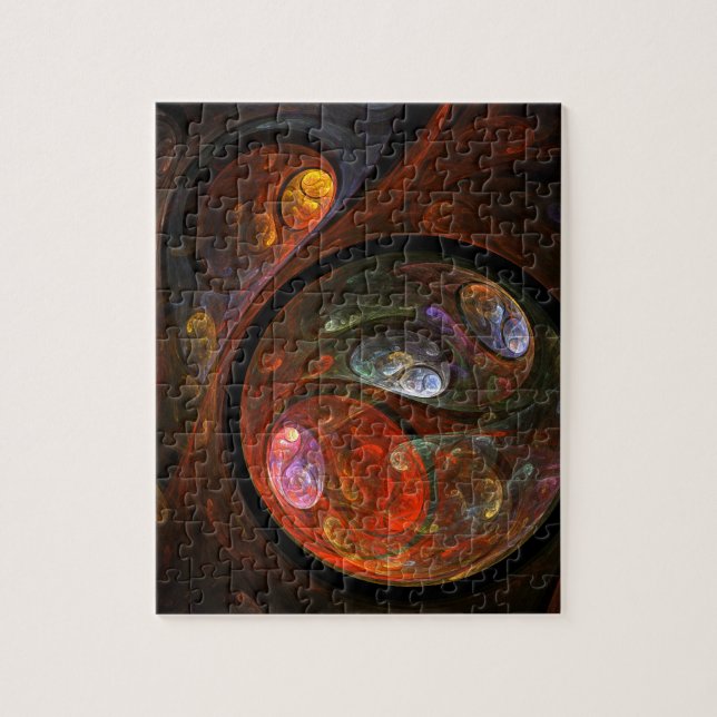 Fluid Connection Abstract Art Jigsaw Puzzle (Vertical)