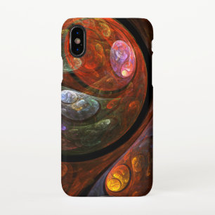 Fluid Connection Abstract Art Matte iPhone X Case