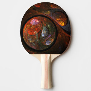 Fluid Connection Abstract Art Ping Pong Paddle