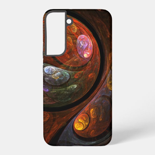 Fluid Connection Abstract Art Samsung Galaxy S22+ Case (Back)