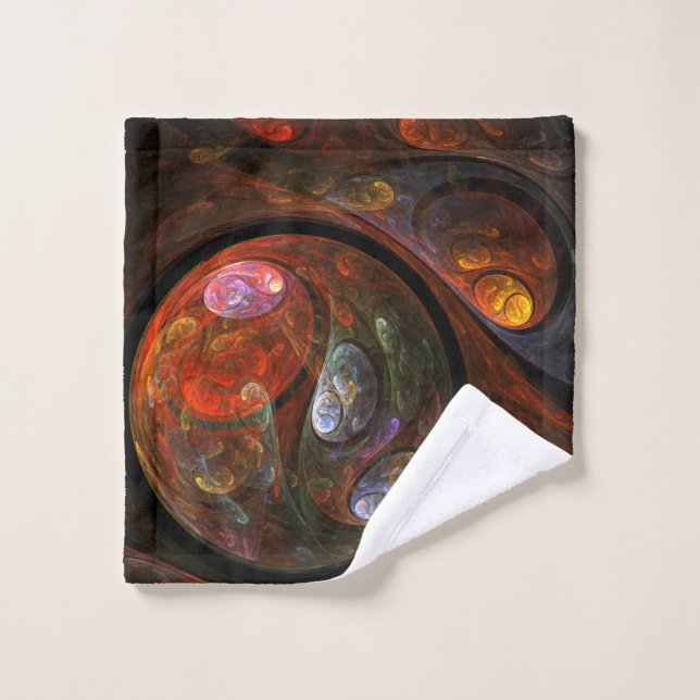 Fluid Connection Abstract Art Wash Cloth (Wash Cloth)