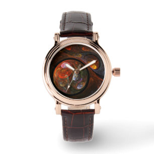 Fluid Connection Abstract Art Watch
