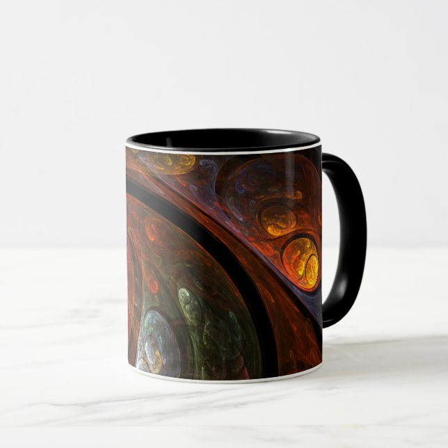 Fluid Connection Abstract Coffee Mug (Front Right)