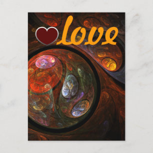 Fluid Connection Love Postcard