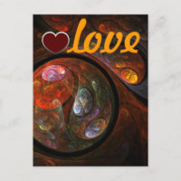 Fluid Connection Love Postcard