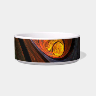 Fluid Connection Modern Cosmic Abstract Art Bowl