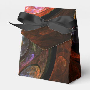 Fluid Connection Modern Cosmic Abstract Art Favour Box
