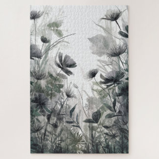 Fluid Flower Dance | Watercolor Botanical Puzzle