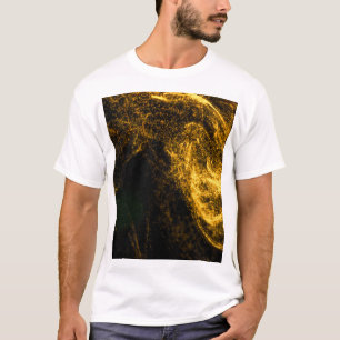 Fluid Gold: Abstract Beauty T-Shirt