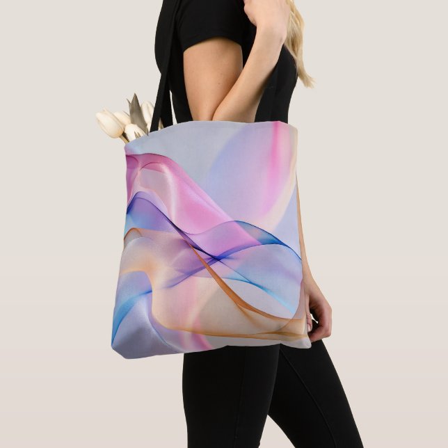 Fluid Harmony in Motion Tote Bag (Close Up)