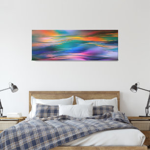 "Fluid Horizons" Contemporary Abstract Art      Canvas Print