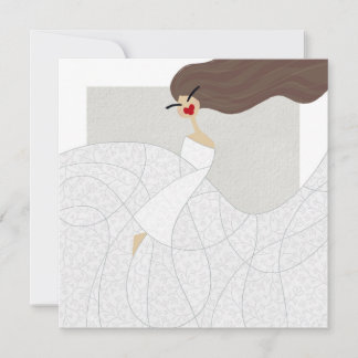 Fluid Ivory Muse Fashion Art Card