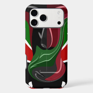 Fluid Kenya: National Flag   Texture Abstract Art 