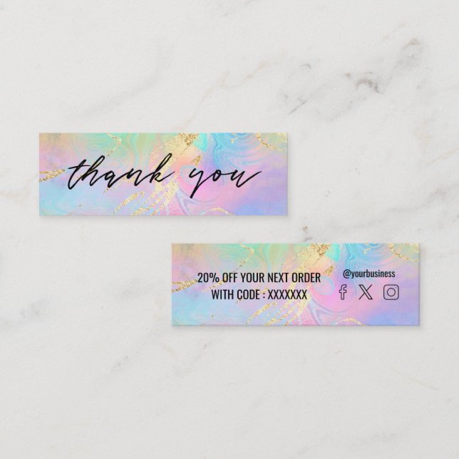 fluid marble discount card (Front/Back)