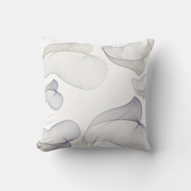 Fluid Motion Abstract Art Pillow (Front)