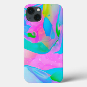 Fluid Neon Abstract   iPhone 13 Case