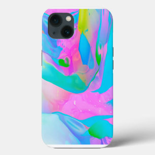 Fluid Neon Abstract iPhone 13 Case