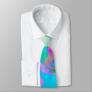 Fluid Neon Abstract Tie