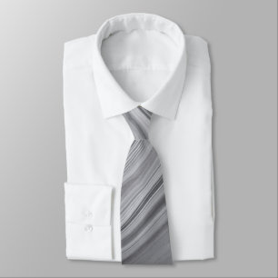 Fluid Swirl Marble Grey Neck Tie
